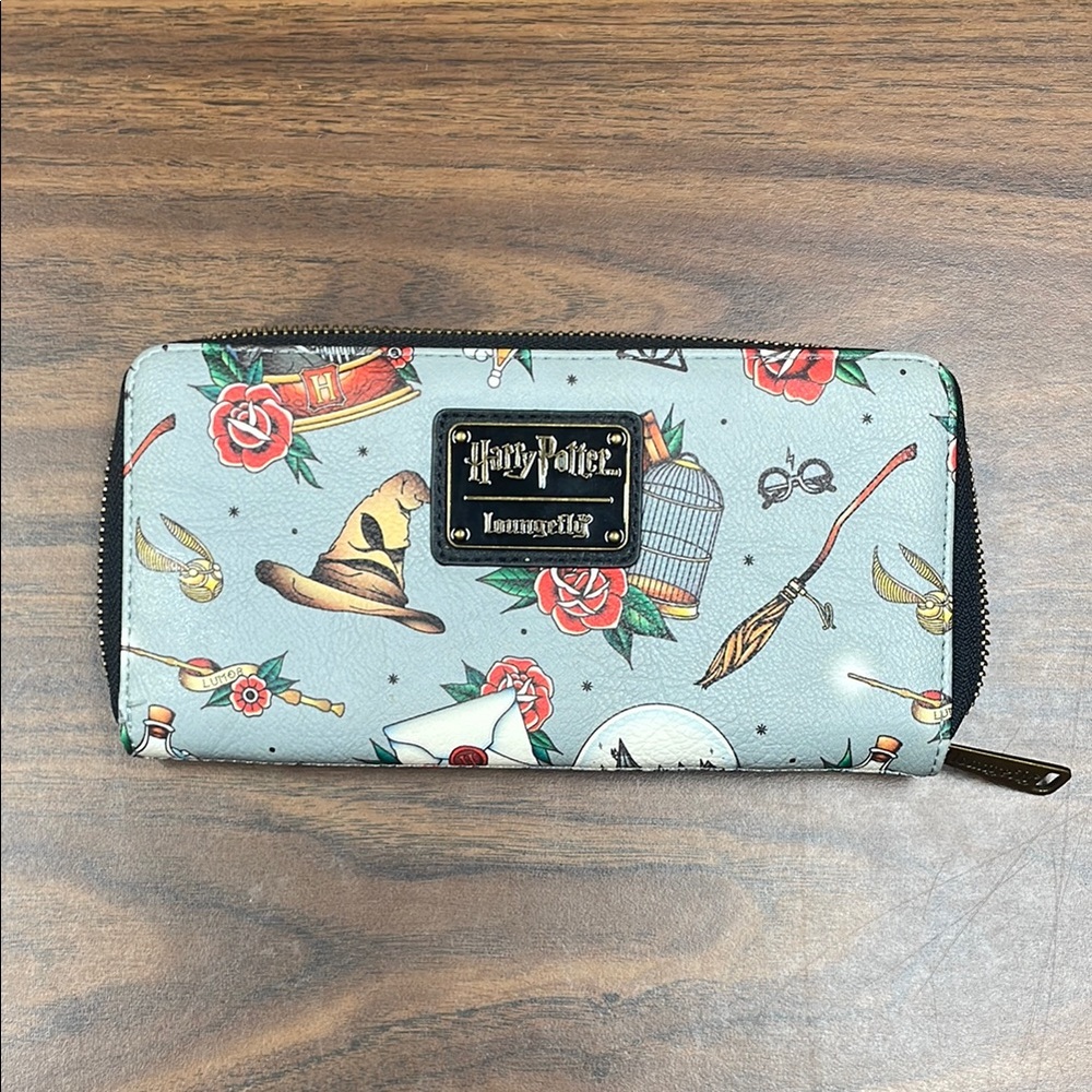 Harry Potter Loungefly Blue Zip Up Wallet